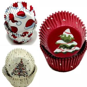 Christmas Cupcake Liners Baking Decorating Lot
